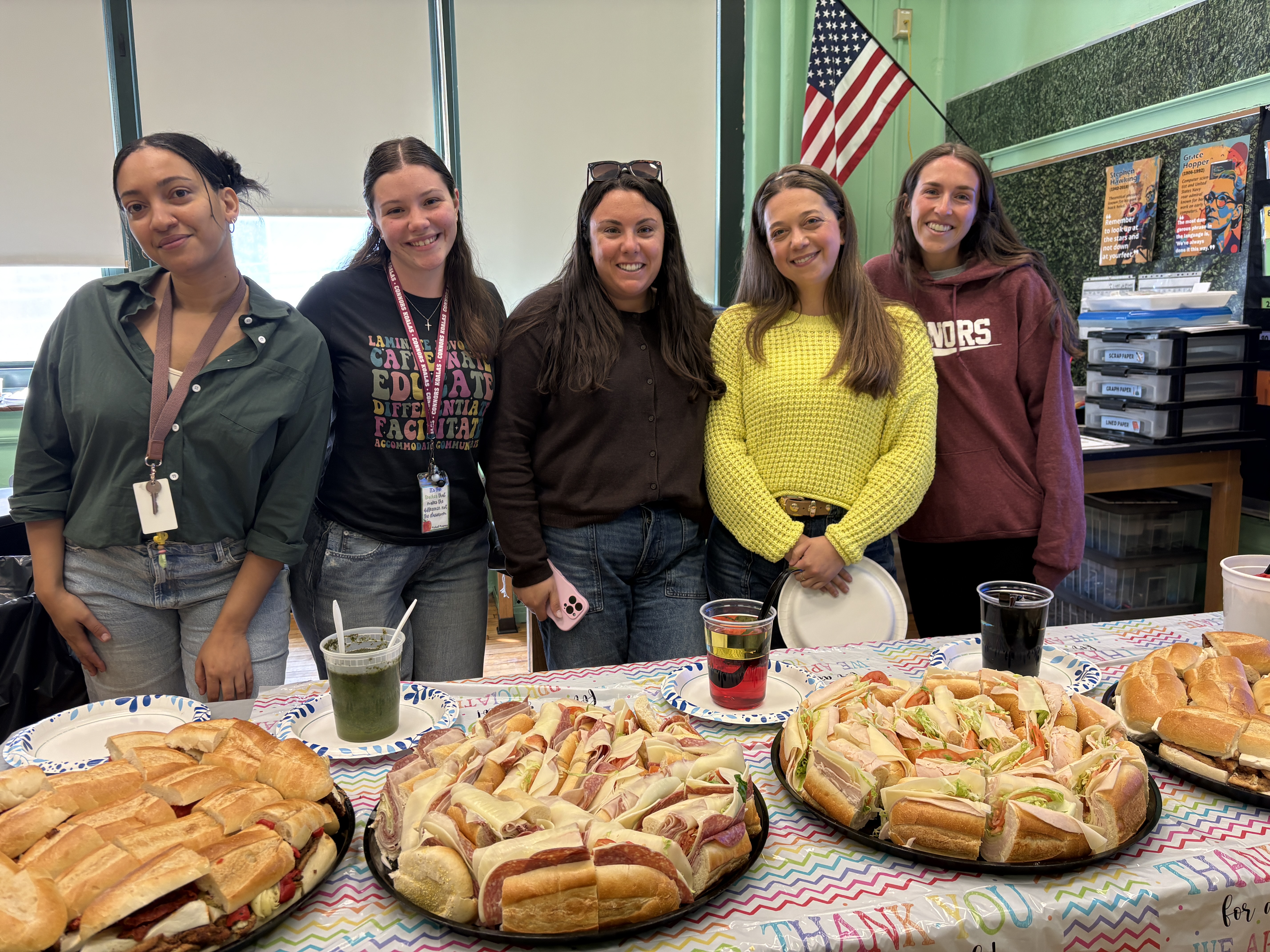Teacher Appreciation Week lunch from M&P Biancamano Deli
